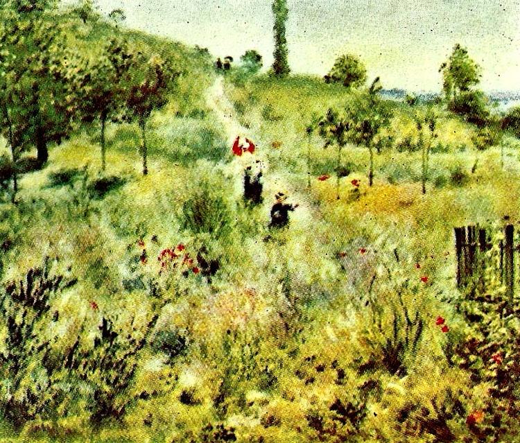 Pierre-Auguste Renoir stigen upp over faltet Germany oil painting art